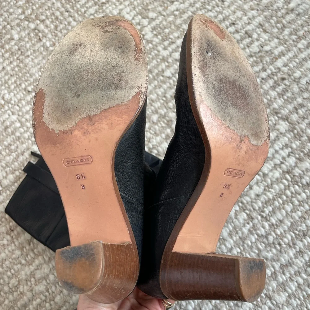 Vintage Coach knee high boots sz 8.5 Loeffler Randall riding boots - Picture 5 of 5